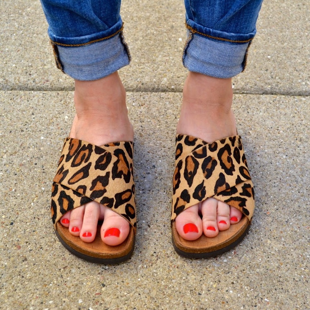 Sam Edelman Leopard print sandals